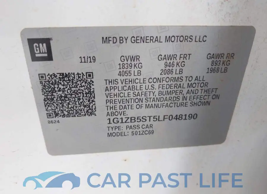 1G1ZB5ST5LF048190# 9