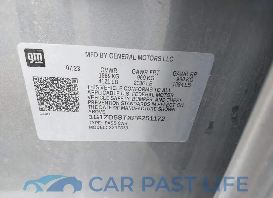 1G1ZD5STXPF251172# 9