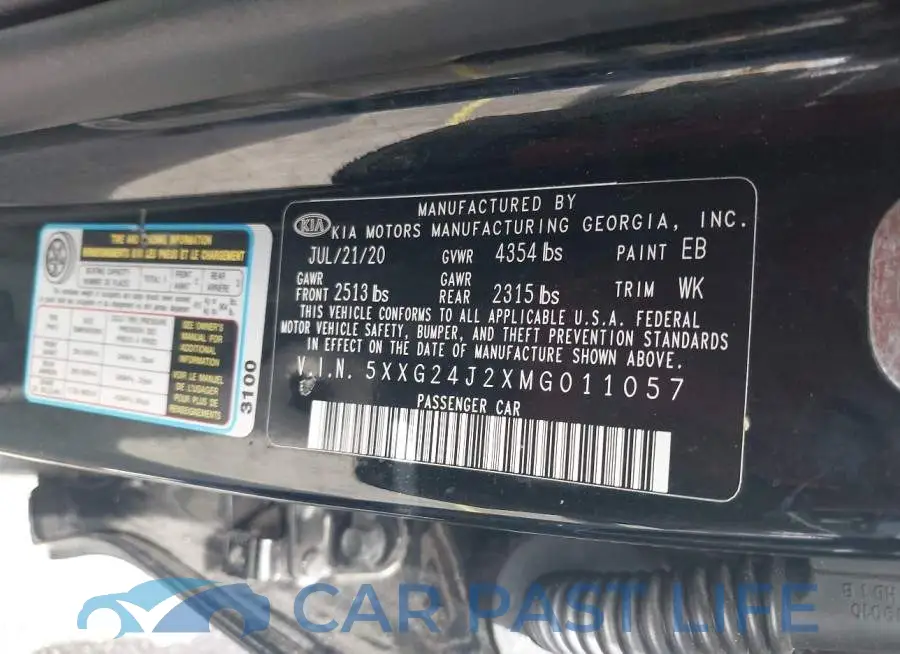 5XXG24J2XMG011057# 9