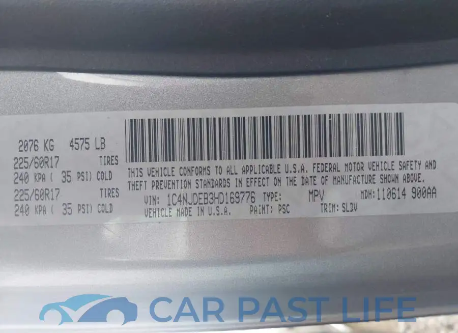 1C4NJDEB3HD169776# 9