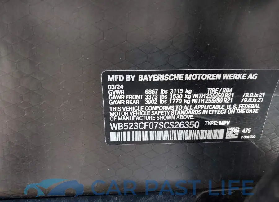 WB523CF07SCS26350# 9