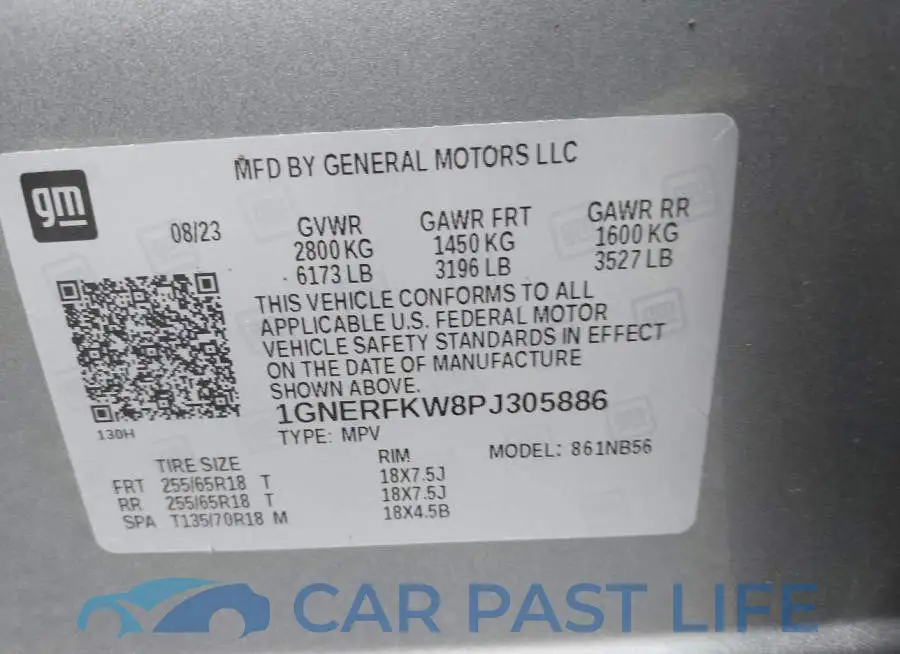 1GNERFKW8PJ305886# 9