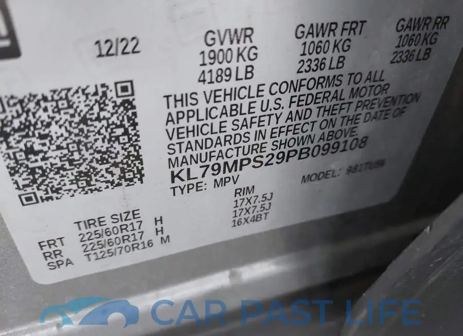 KL79MPS29PB099108# 9