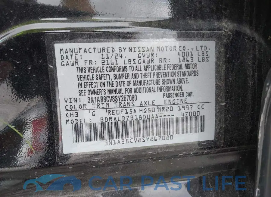 3N1AB8CV8SY267080# 9