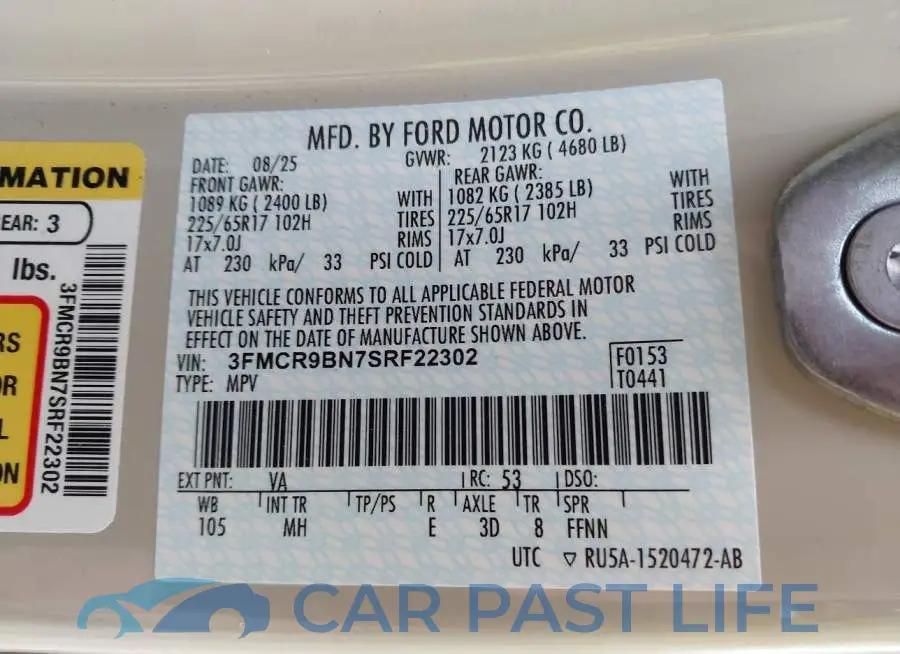 3FMCR9BN7SRF22302# 9