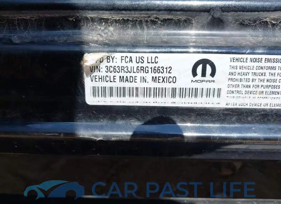 3C63R3JL6RG166312# 8