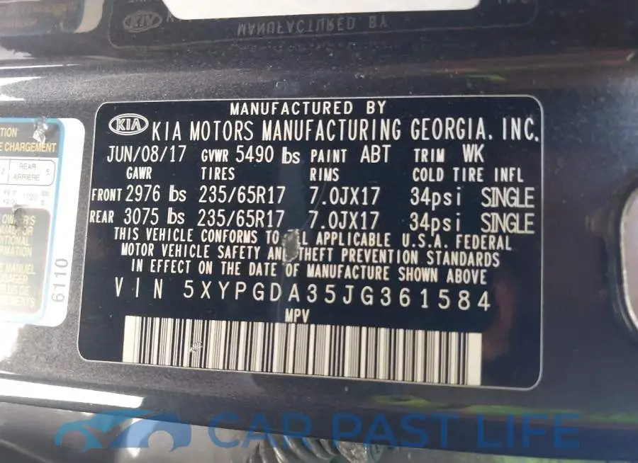 5XYPGDA35JG361584# 9
