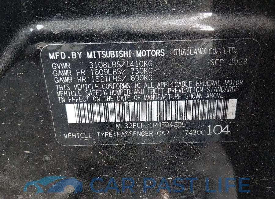 ML32FUFJ1RHF04205# 9