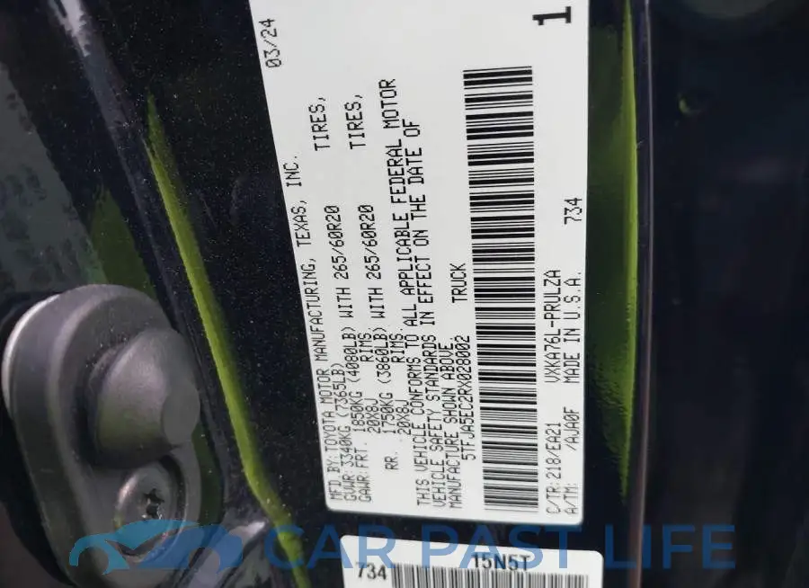 5TFJA5EC2RX028002# 9