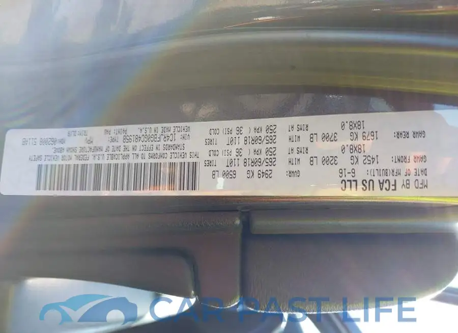1C4RJFBG0GC481958# 9