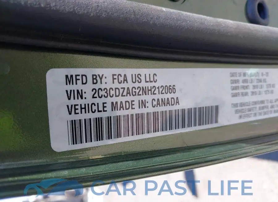 2C3CDZAG2NH212066# 9