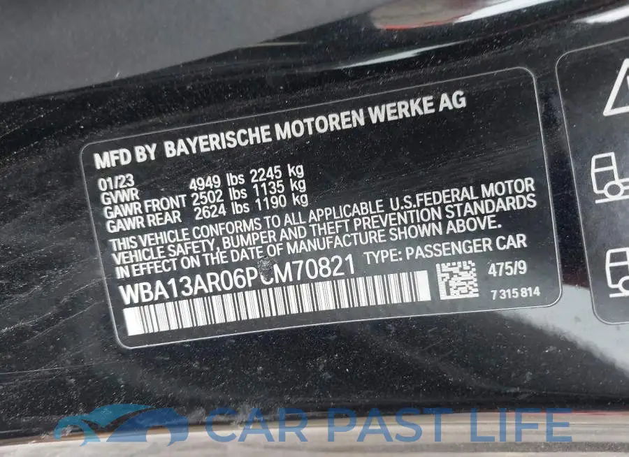 WBA13AR06PCM70821# 9