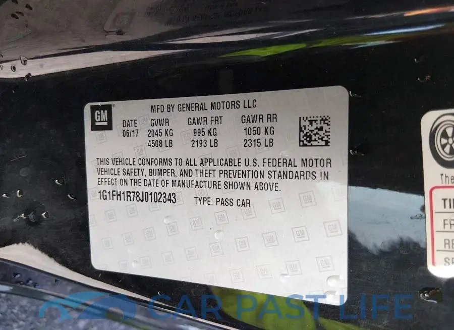 1G1FH1R78J0102343# 9