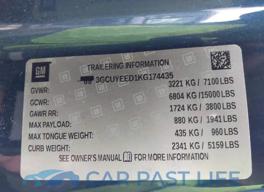 3GCUYEED1KG174435# 9