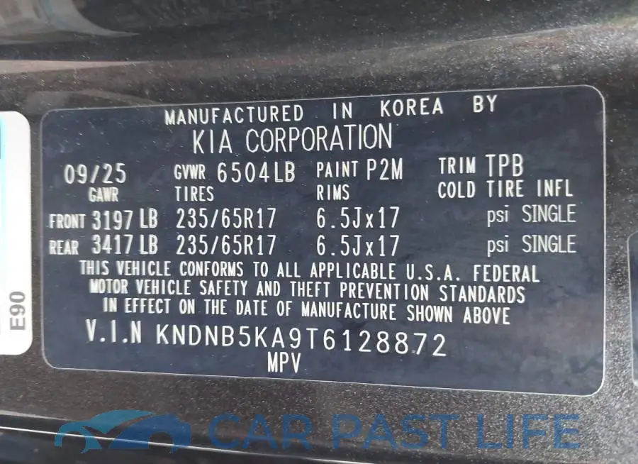 KNDNB5KA9T6128872# 9