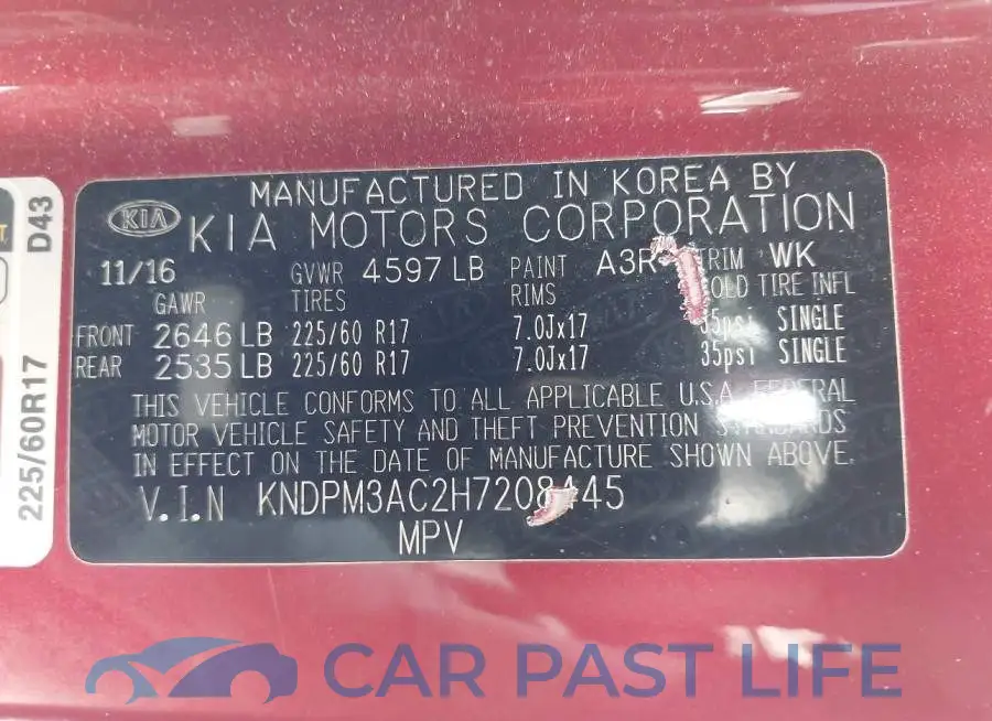 KNDPM3AC2H7208445# 9