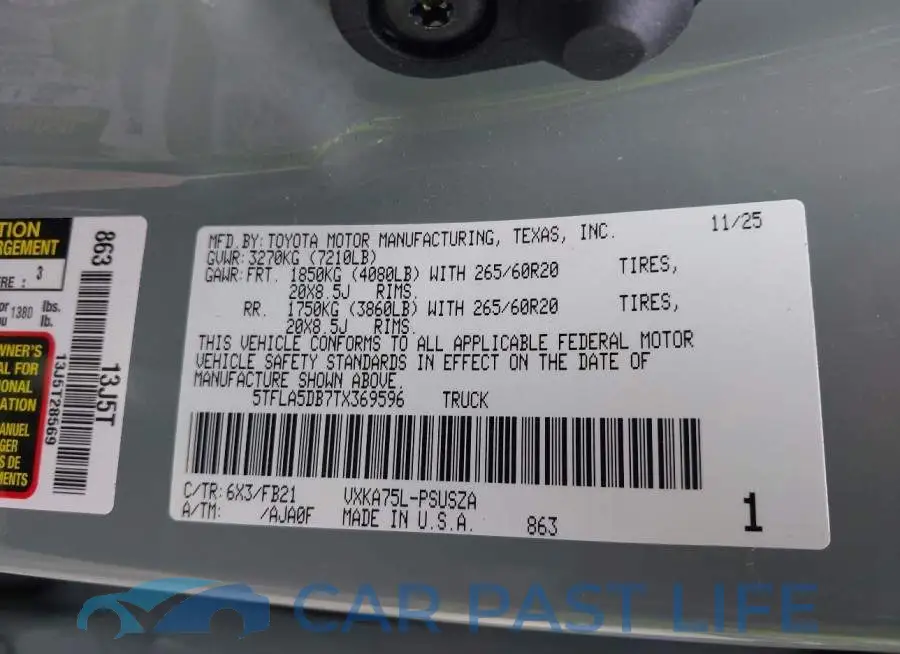 5TFLA5DB7TX369596# 9