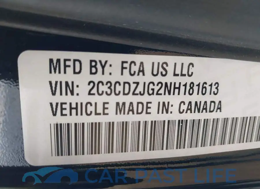 2C3CDZJG2NH181613# 9