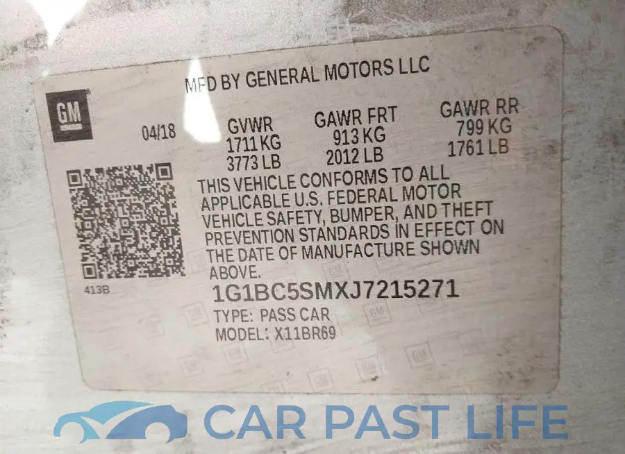 1G1BC5SMXJ7215271# 9