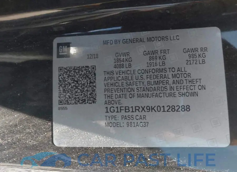 1G1FB1RX9K0128288# 9