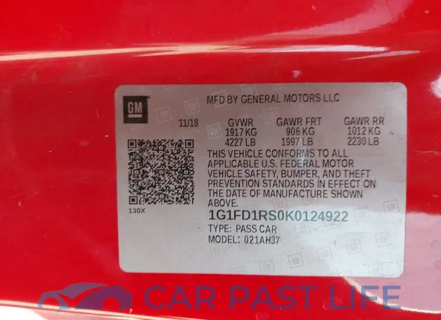 1G1FD1RS0K0124922# 9