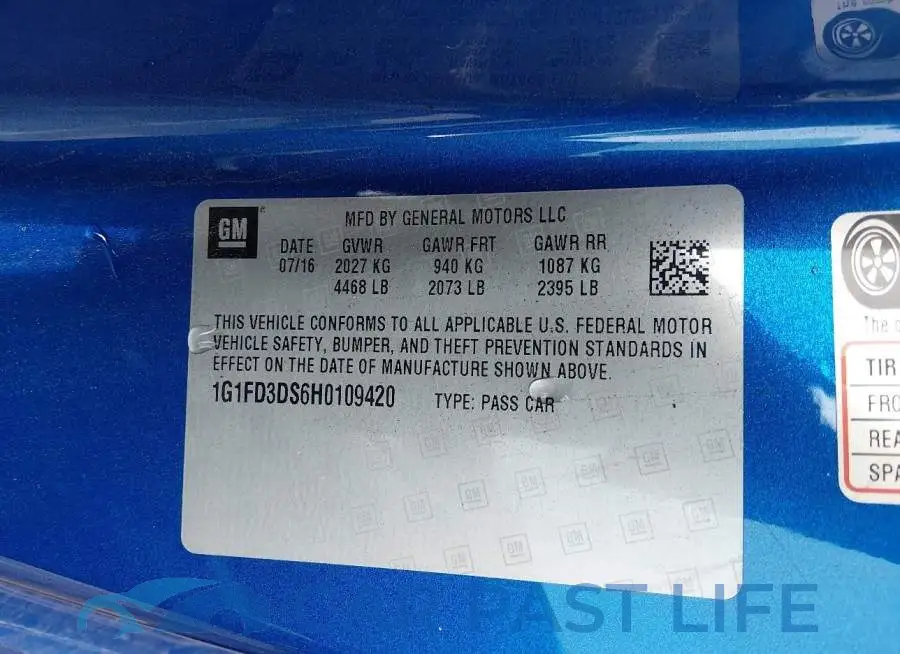 1G1FD3DS6H0109420# 9