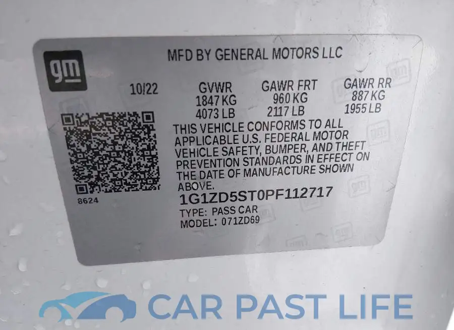 1G1ZD5ST0PF112717# 9