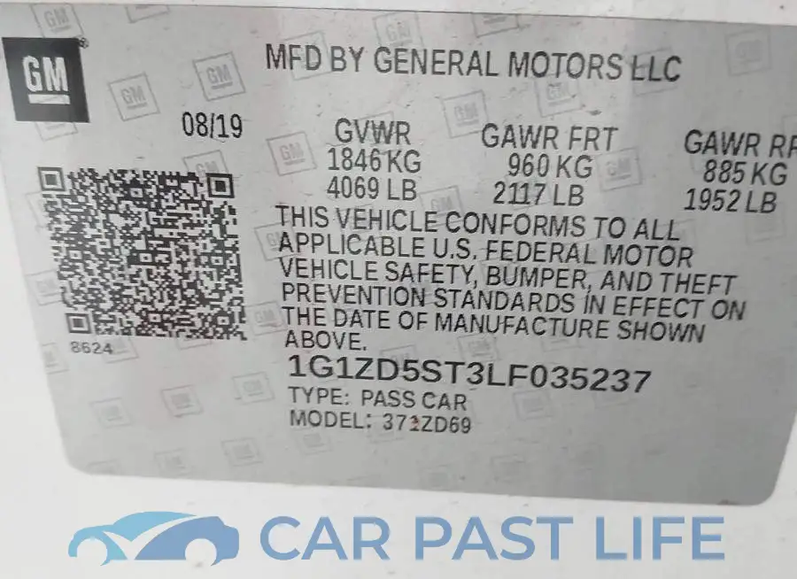 1G1ZD5ST3LF035237# 9
