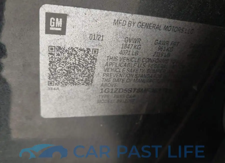 1G1ZD5ST8MF068719# 9