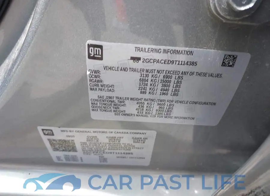 2GCPACED9T1114385# 9