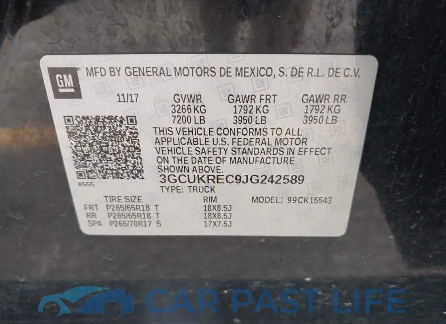 3GCUKREC9JG242589# 9