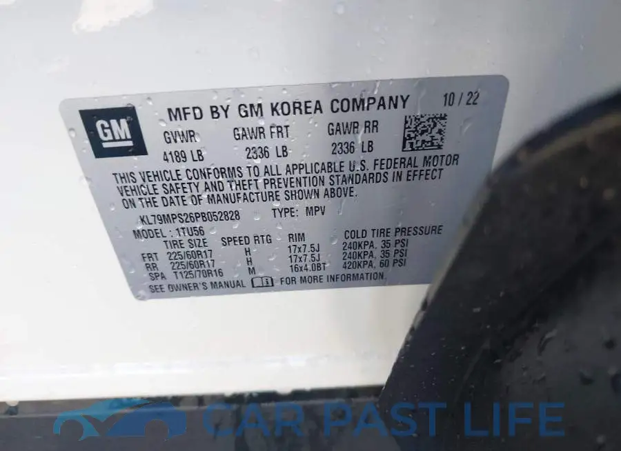 KL79MPS26PB052828# 9