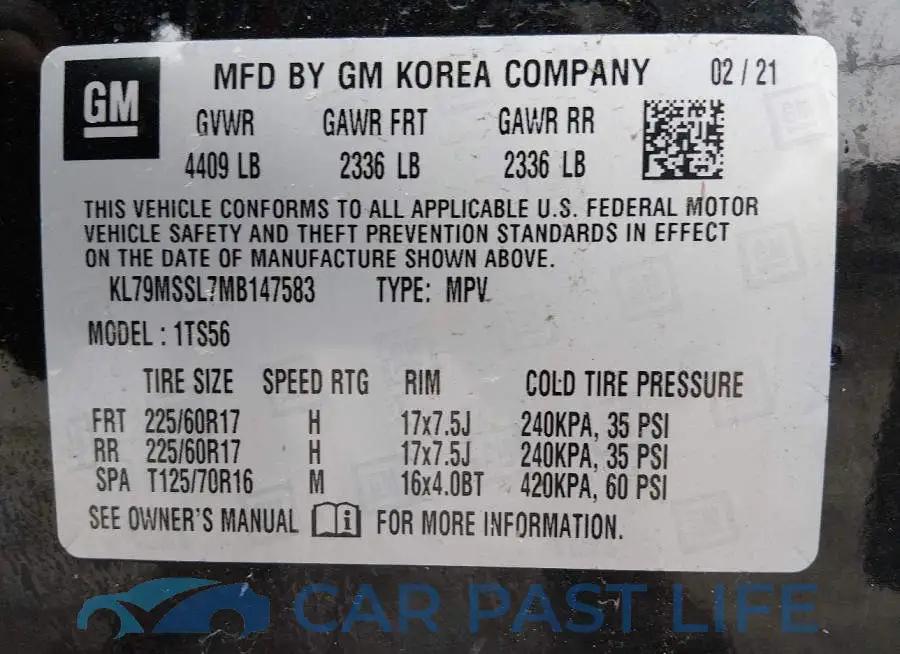 KL79MSSL7MB147583# 9