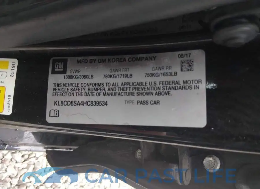 KL8CD6SA4HC839534# 9