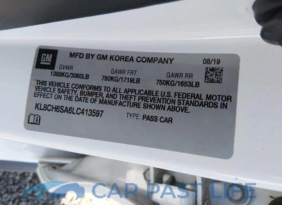 KL8CH6SA6LC413597# 9