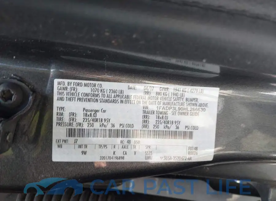 1FADP3L90HL266630# 9