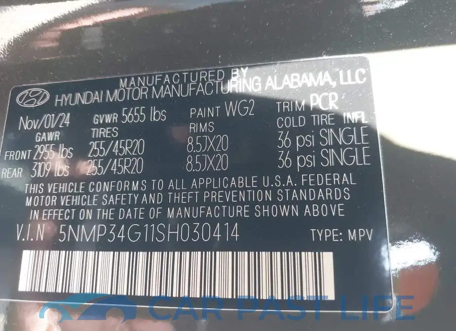 5NMP34G11SH030414# 9