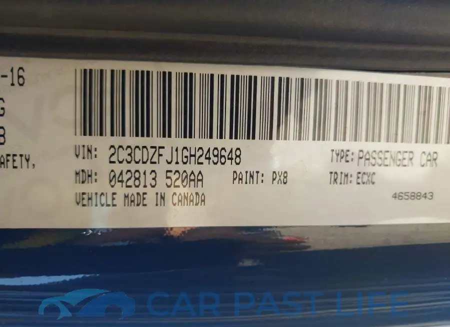 2C3CDZFJ1GH249648# 9