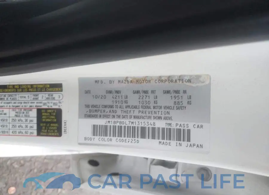 JM1BPBDL7M1315348# 9