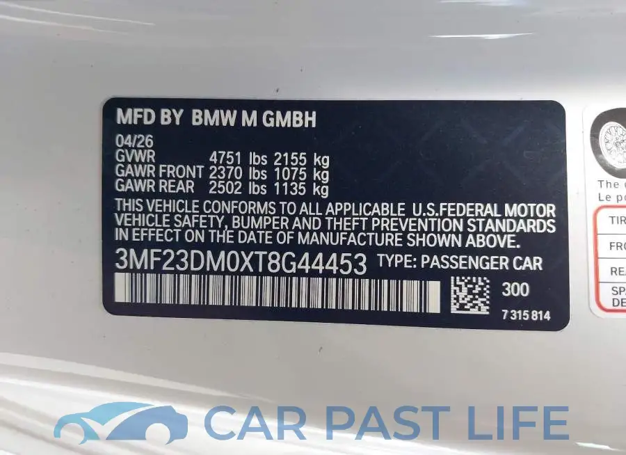 3MF23DM0XT8G44453# 9