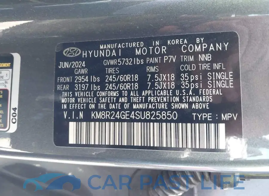 KM8R24GE4SU825850# 9