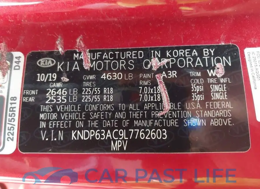 KNDP63AC9L7762603# 9