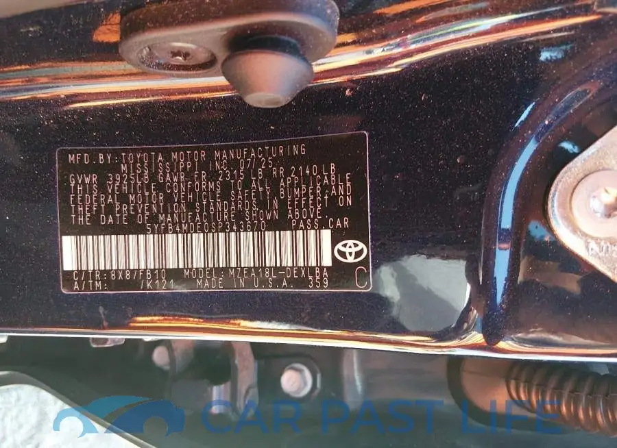 5YFB4MDE0SP343670# 9