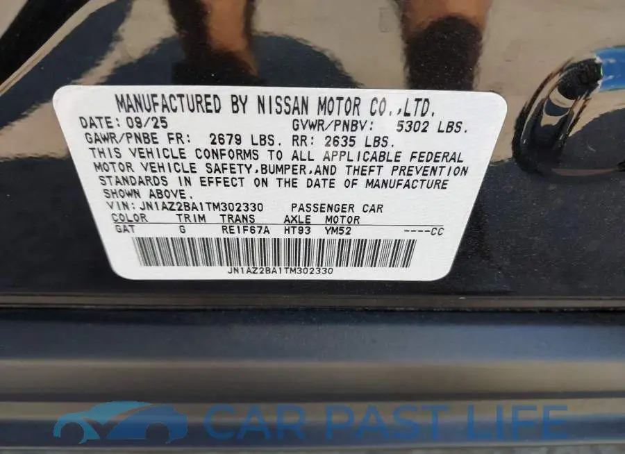 JN1AZ2BA1TM302330# 9