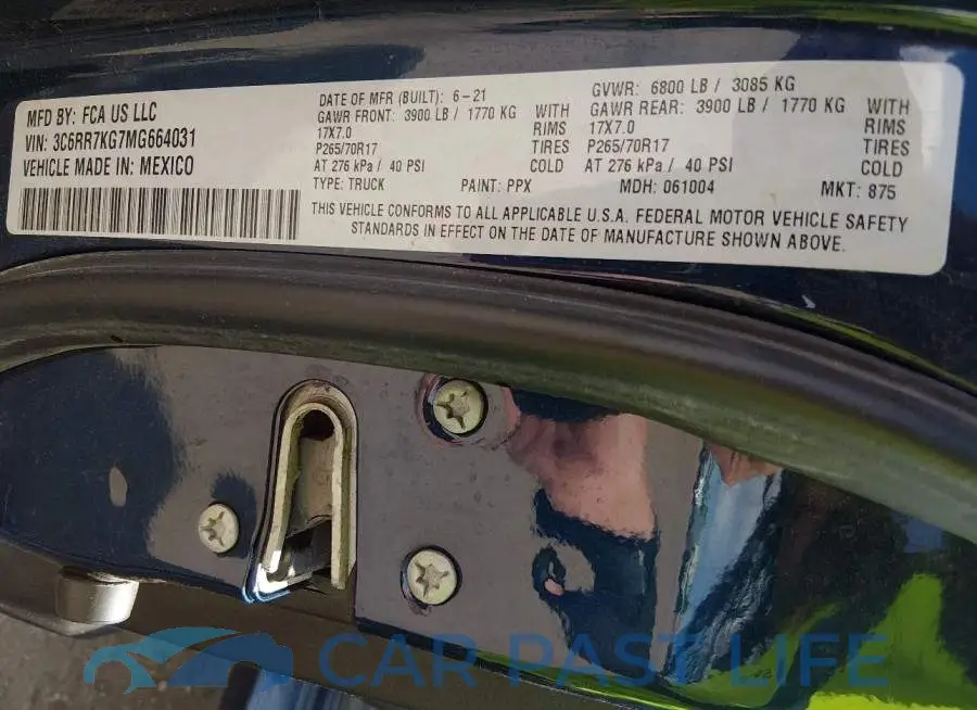 3C6RR7KG7MG664031# 9