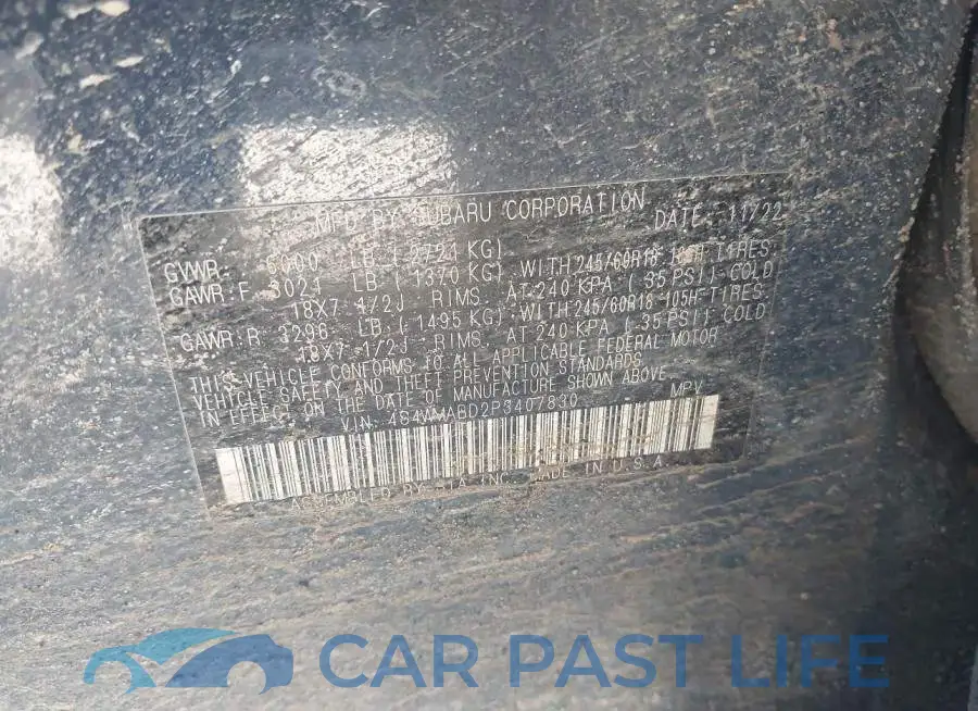 4S4WMABD2P3407830# 9
