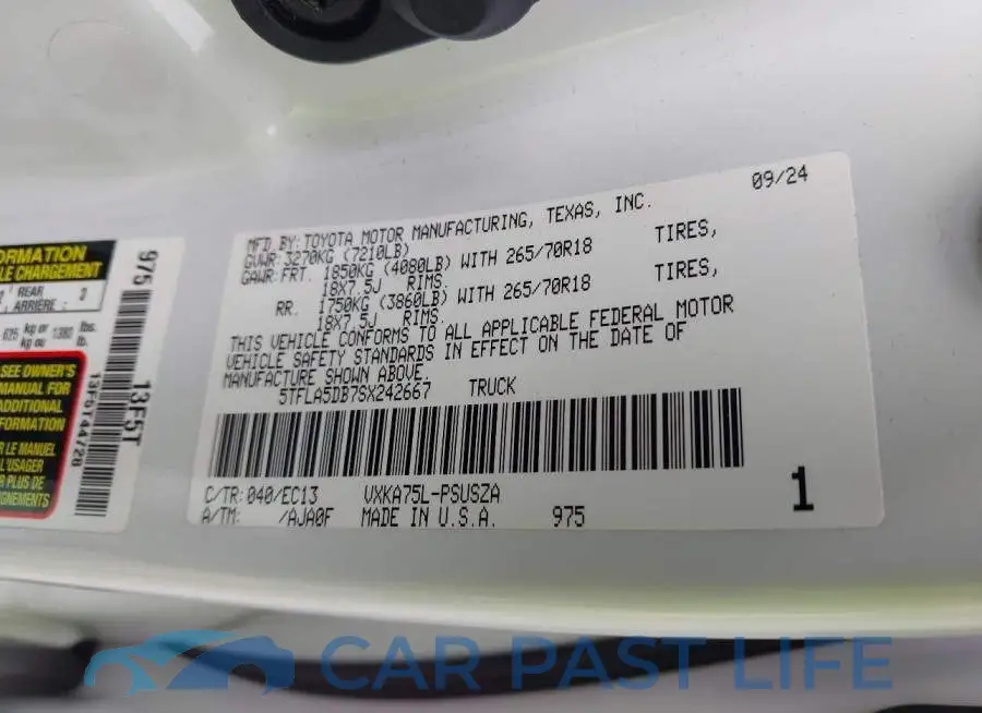 5TFLA5DB7SX242667# 9