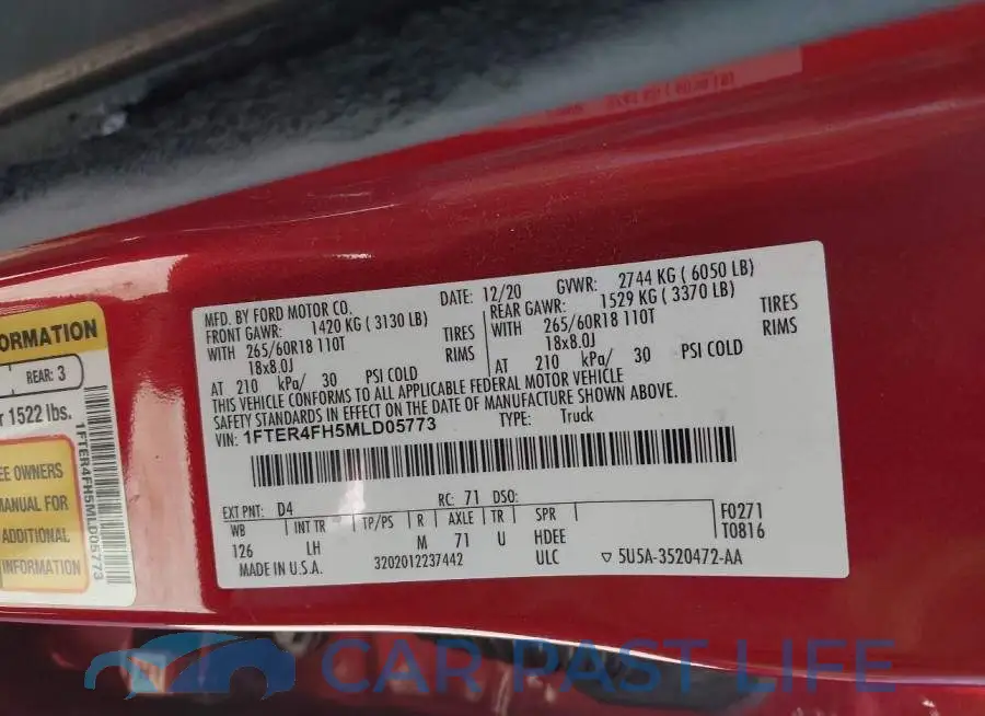 1FTER4FH5MLD05773# 9