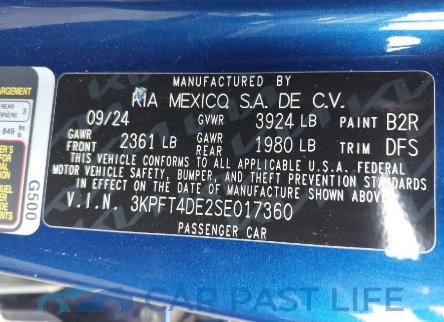 3KPFT4DE2SE017360# 9