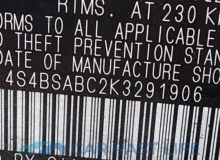 4S4BSABC2K3291906# 9